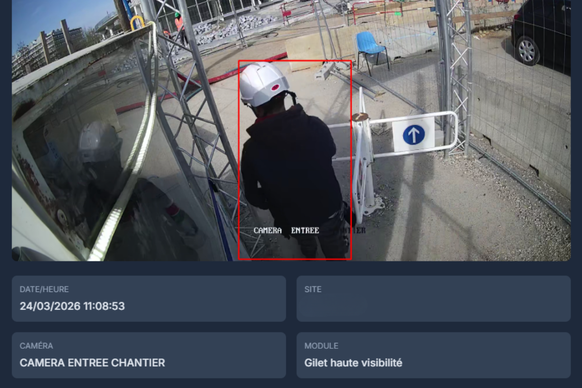Détection de gilet de sécurité par IA